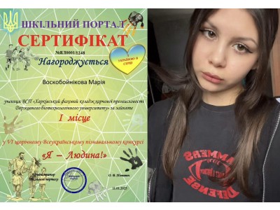 УЧАСТЬ У VІ ЩОРІЧНОМУ ВСЕУКРАЇНСЬКОМУ ПІЗНАВАЛЬНОМУ КОНКУРСІ «Я - ЛЮДИНА!» – 2024