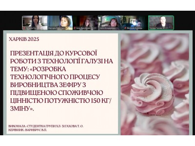 КОНТРОЛЬНИЙ ЗАМІР ЗНАНЬ ТА ЗАХИСТ КУРСОВИХ ПРОЄКТІВ  ЗДОБУВАЧАМИ ОСВІТИ ОСВІТНЬО-ПРОФЕСІЙНОЇ ПРОГРАМИ «ВИРОБНИЦТВО ХЛІБА, КОНДИТЕРСЬКИХ, МАКАРОННИХ ВИРОБІВ І ХАРЧОВИХ КОНЦЕНТРАТІВ»