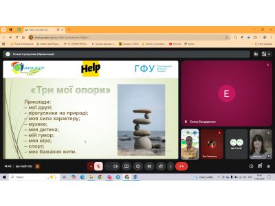 ОНЛАЙН-ЗАНЯТТЯ З ПСИХОЛОГІЧНОЇ ПІДТРИМКИ ДЛЯ ПЕДАГОГІЧНИХ ПРАЦІВНИКІВ ОНЛАЙН-ЗАНЯТТЯ З ПСИХОЛОГІЧНОЇ ПІДТРИМКИ ДЛЯ ПЕДАГОГІЧНИХ ПРАЦІВНИКІВ